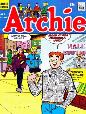 cover image of Archie (1960), Issue 190